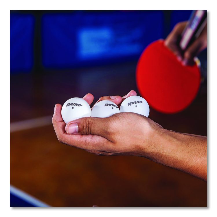 Table Tennis Balls, Official Size, White, 144/Carton