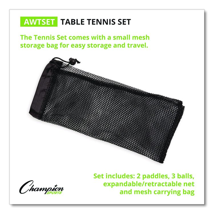 Anywhere Table Tennis Set, with Carry Bag