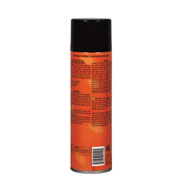 Big Orange Aerosol, Citrus Scent, 15 oz Aerosol Spray, 12/Carton