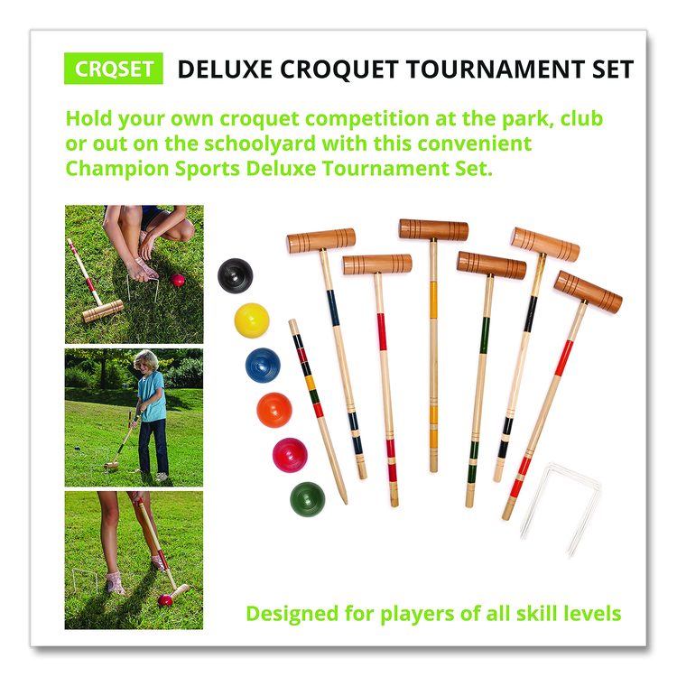 Deluxe Croquet Tournament Set, with Carry Bag