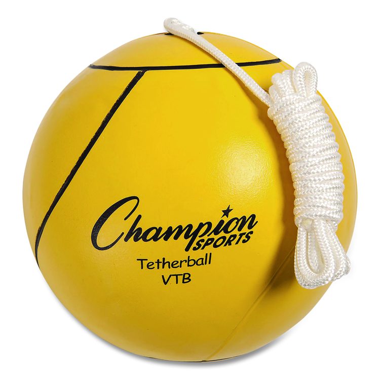 Deluxe Tether Ball Set, Tetherball/102" Cord/(4) 24" Telescoping Poles/Carry Bag/Pump with Needle
