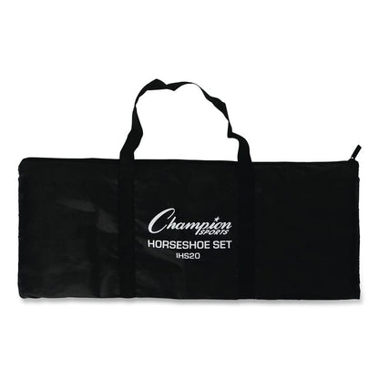 Steel Horseshoe Set, (4) Horseshoes/(2) 20" Stakes/Nylon Carry Bag