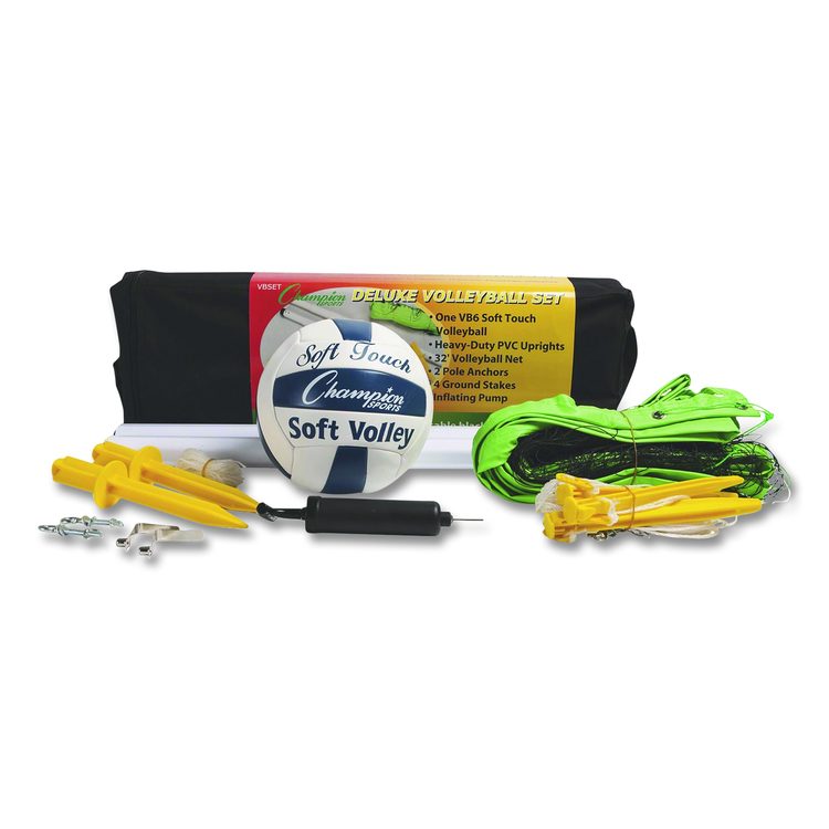 Deluxe Volleyball Set, Official-Size Volleyball, Volleyball Net