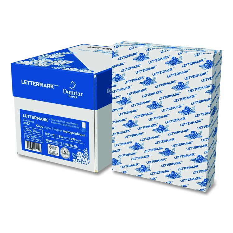 Custom Cut-Sheet Copy Paper, 92 Bright, Micro-Perforated 3.5" from Bottom, 20 lb Bond Weight, 8.5 x 11, White, 500/Ream