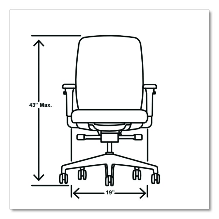Flexion Mesh Back Task Chair, Supports Up to 300lb, 14.81" to 19.7" Seat Height, Black Seat/Back/Base