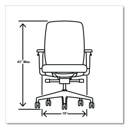 Flexion Mesh Back Task Chair, Supports Up to 300lb, 14.81" to 19.7" Seat Height, Black Seat/Back/Base