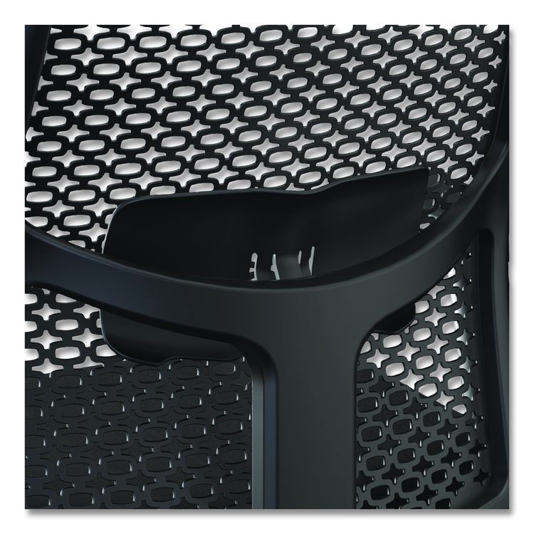 Ignition 2.0 ReActiv Low-Back Task Stool, 22.88" to 31.75" Seat Height, Elysian Seat, Charcoal Back, Black Base