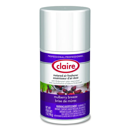 Metered Air Freshener, Mulberry, 7 oz Aerosol Spray, 12/Carton