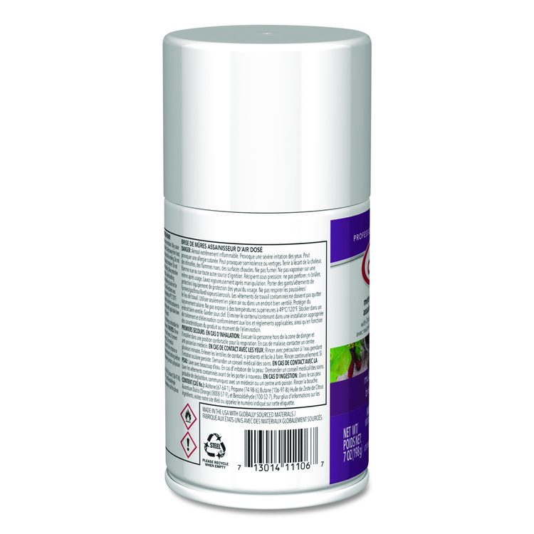 Metered Air Freshener, Mulberry, 7 oz Aerosol Spray, 12/Carton