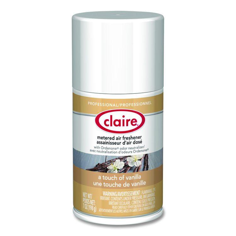 Metered Air Freshener, Vanilla, 7 oz Aerosol Spary, 12/Carton
