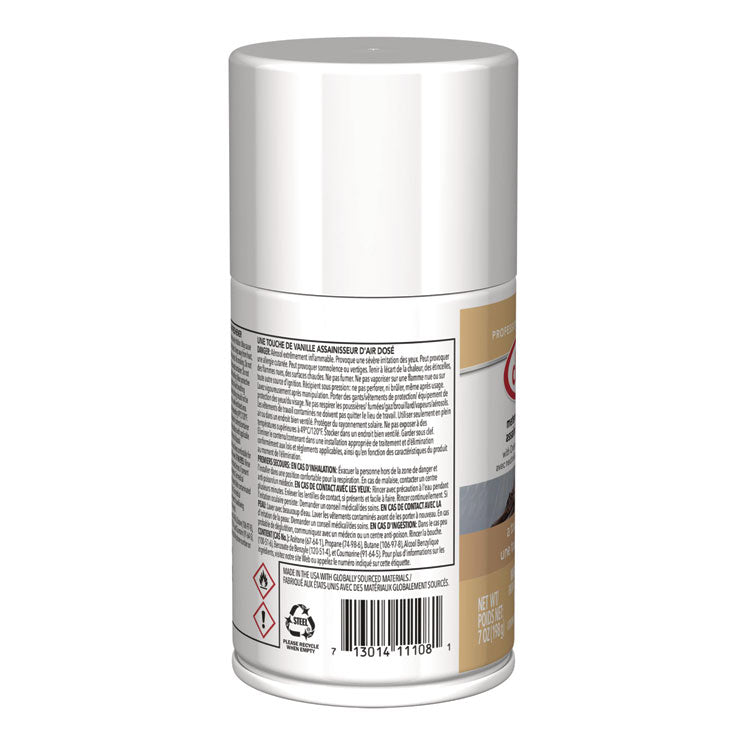 Metered Air Freshener, Vanilla, 7 oz Aerosol Spary, 12/Carton