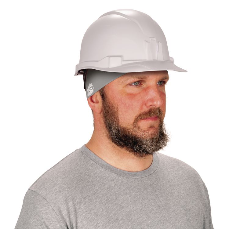 Chill-Its 6634 Performance Knit Cooling Headband, Polyester/Spandex, One Size Fits Most, Gray