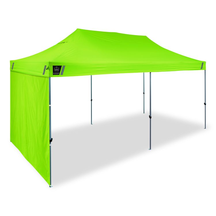 Shax 6091 Pop-Up Tent Sidewall, 120" x 120", Polyester, Lime