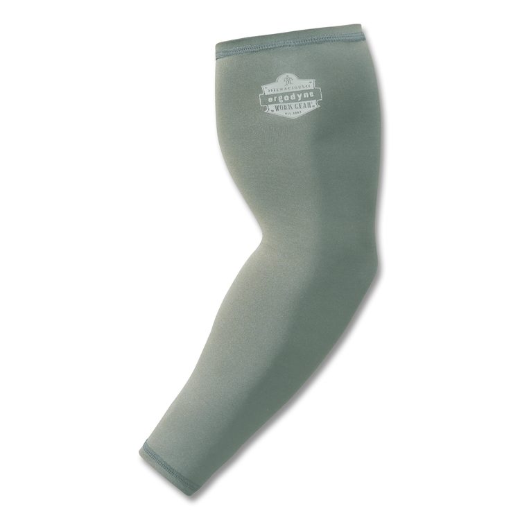 Chill-Its 6690 Performance Knit Cooling Arm Sleeve, Polyester/Spandex, Medium, Gray, Pair