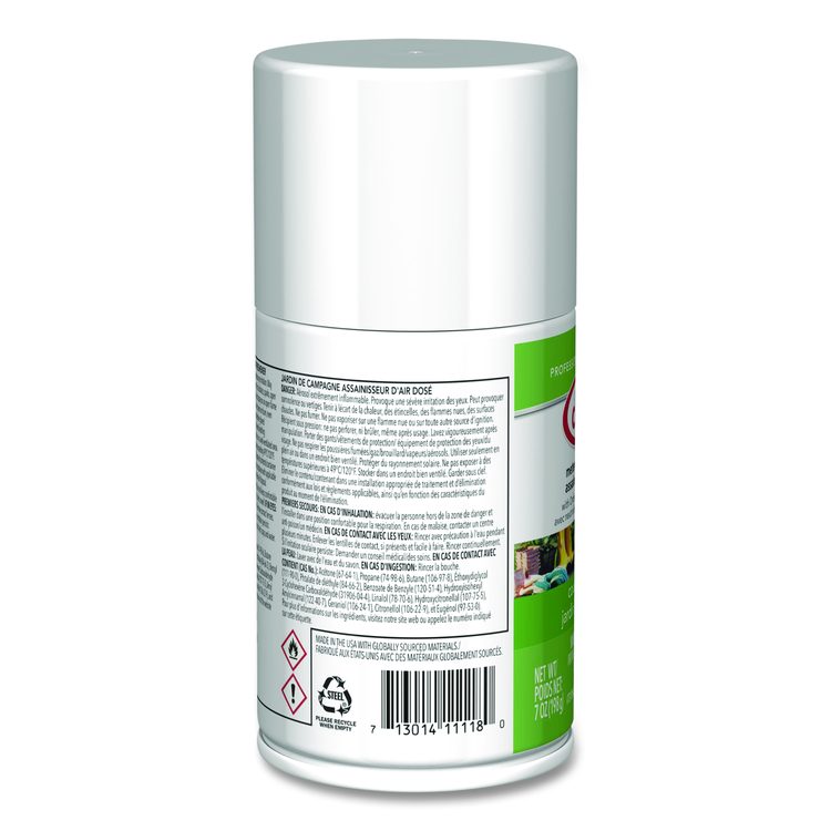 Metered Air Freshener, Country Garden, 7 oz Aerosol Spray, 12/Carton