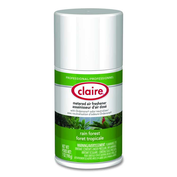Metered Air Freshener, Rainforest, 7 oz Aerosol Spray, 12/Carton