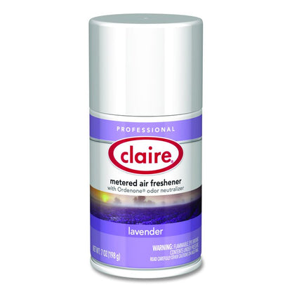 Metered Air Freshener, Lavender, 7 oz Aerosol Spray, 12/Carton