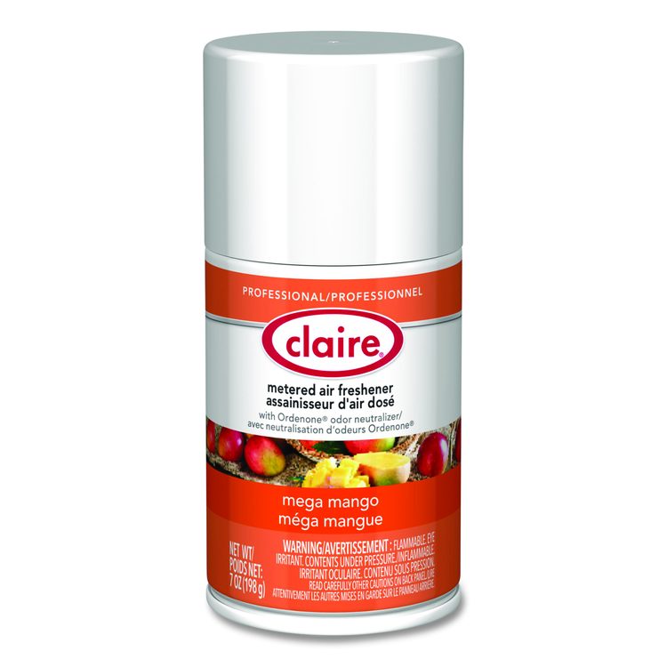 Metered Air Freshener, Mango, 7 oz Aerosol Spray, 12/Carton