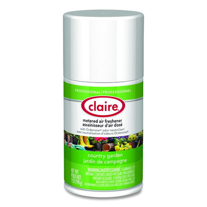 Metered Air Freshener, Country Garden, 7 oz Aerosol Spray, 12/Carton