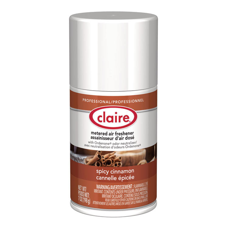 Metered Air Freshener, Cinnamon, 7 oz Aerosol Spray, 12/Carton
