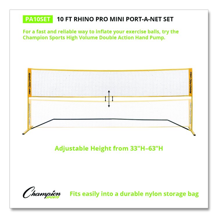 Rhino Port-A-Net Set, 33" to 63" x 120"