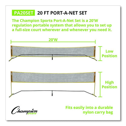 Rhino Port-A-Net Set, 36" to 60" x 240"