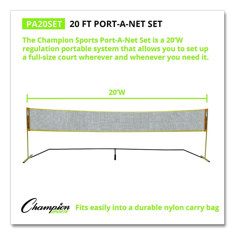 Rhino Port-A-Net Set, 36" to 60" x 240"