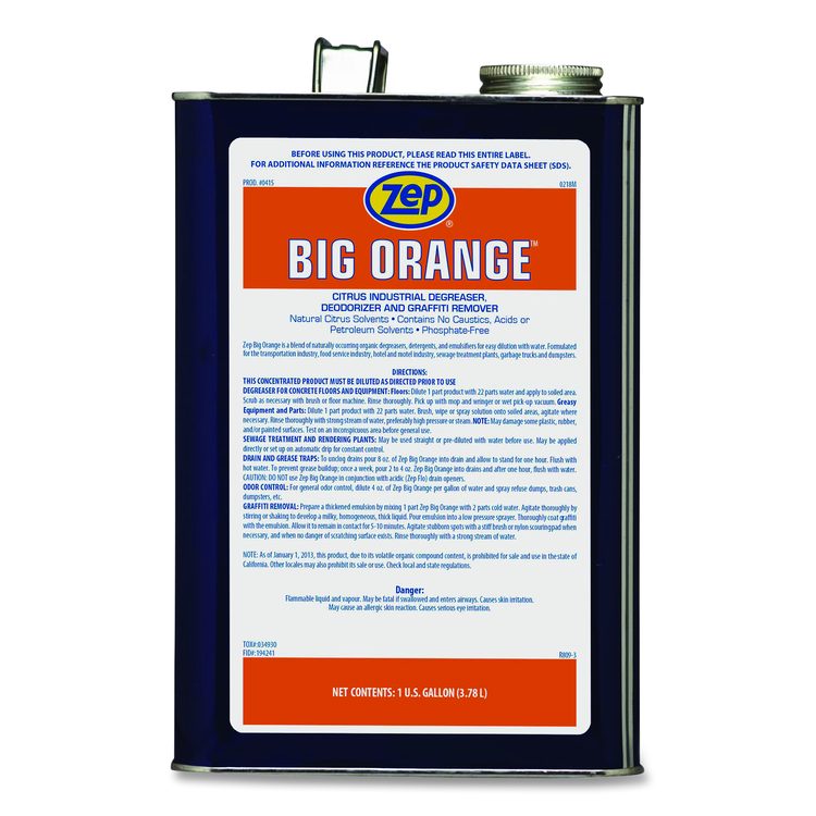 Big Orange, 1 gal Bottle, 4/Carton