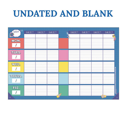 Teacher Planners, Weekly/Monthly, 7 Classes, We Stick Together, Multicolor Cover, 11 x 8.5 Sheets, 12-Month (July to June)