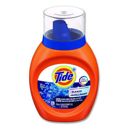 Plus Bleach Alternative Liquid Laundry Detergent, HE Compatible, 16 Loads, Original Scent, 25 oz Bottle, 6/Carton