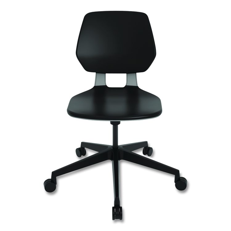 Commute Task Chair, Supports Up to 275 lb, 18.25" to 22.25" Seat Height, Black Seat, Black Back, Black Base