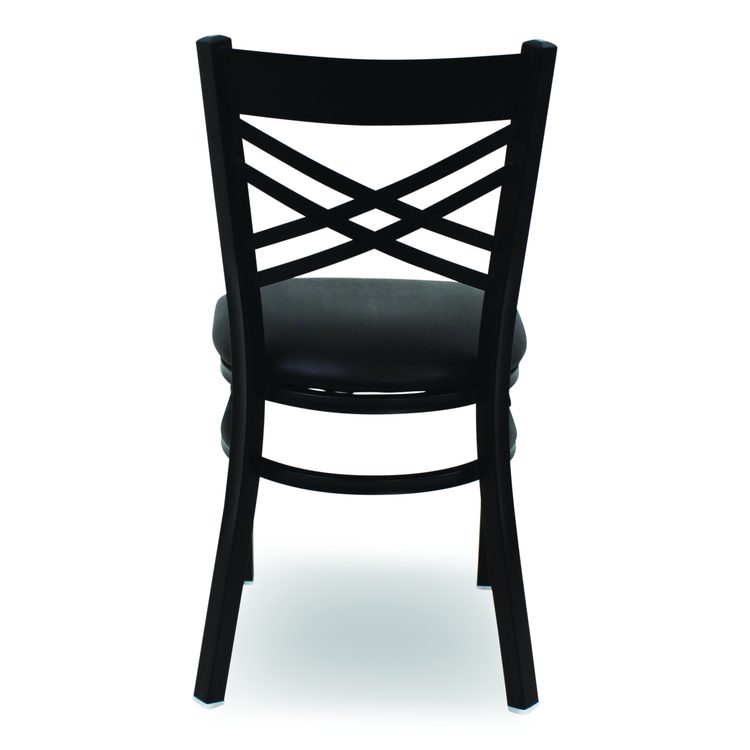 X Series Chair, Supports Up to 300 lb, 18" Seat Height, Black Seat, Black Back, Black Base