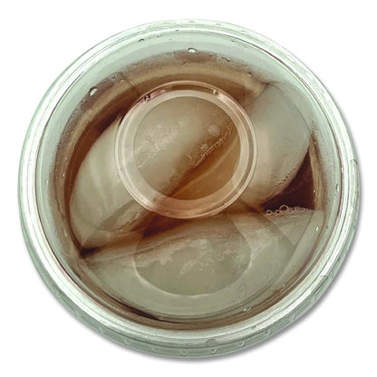 PET Cold Cup Dome Lids, Fits 9 oz to 10 oz Cold Cups, Plastic, Clear, 100/Pack