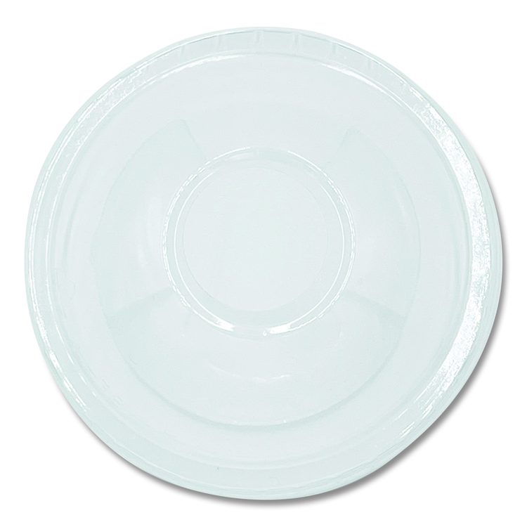 PET Cold Cup Dome Lids, Fits 9 oz to 10 oz Cold Cups, Plastic, Clear, 100/Pack