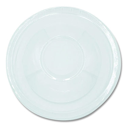 PET Cold Cup Dome Lids, Fits 9 oz to 10 oz Cold Cups, Plastic, Clear, 100/Pack
