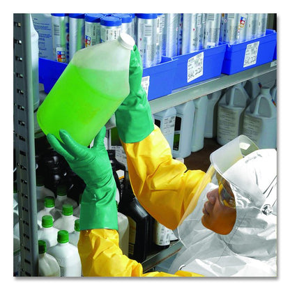 A70 Chemical Spray Protection Aprons, Polyethylene-Coated Fabric, One Size Fits Most, Yellow, 100/Carton