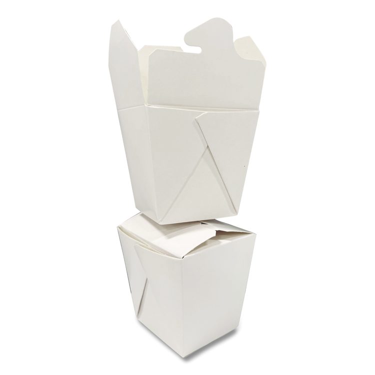 Food Pail, 26 oz, 3.63 x 3 x 3.5, White, Paper, 400/Carton