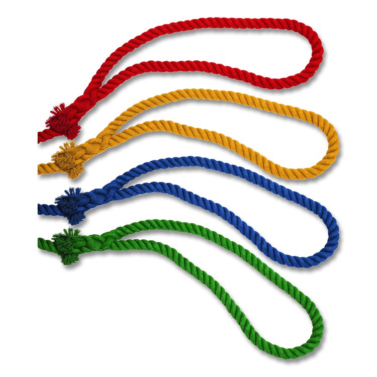 Four-Way Tug-of-War Rope, 50 ft, 1" dia