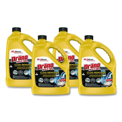 Max Gel Clog Remover, 128 oz Bottle, 4/Carton