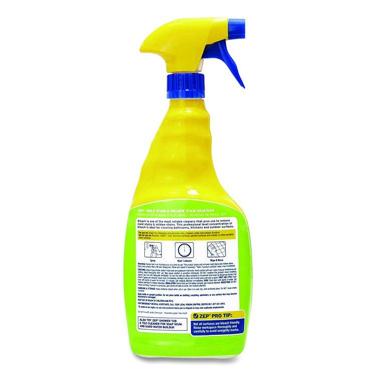 Mold Stain and Mildew Stain Remover, 32 oz Spray Bottle
