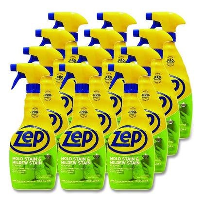 Mold Stain and Mildew Stain Remover, 32 oz Spray Bottle, 12/Carton