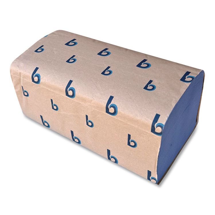 Windshield Paper Towels, 9.05 x 10, Blue, 250/Pack, 9 Packs/Carton