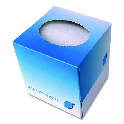 Facial Tissue Cube Box, 2-Ply, White, 85 Sheets/Box, 36 Boxes/Carton