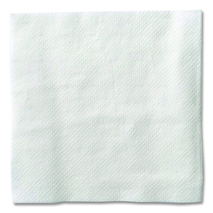 Cocktail Napkins, 1-Ply, 9 x 9, White, 500/Pack, 8 Packs/Carton