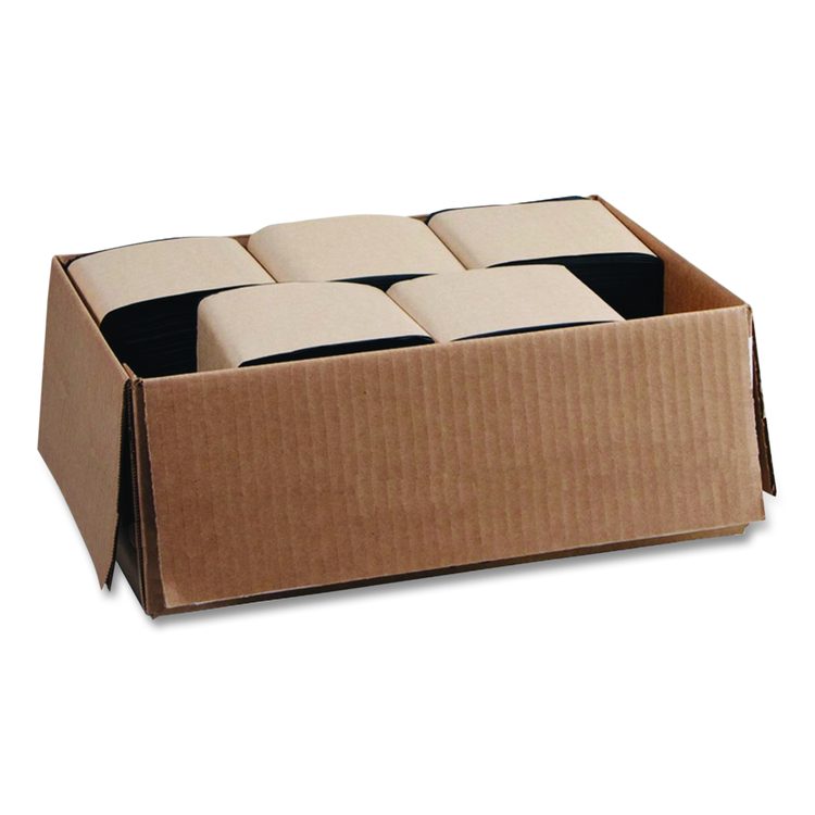Beverage Napkins, 2-Ply, 9 x 9, Black, 1,000/Carton