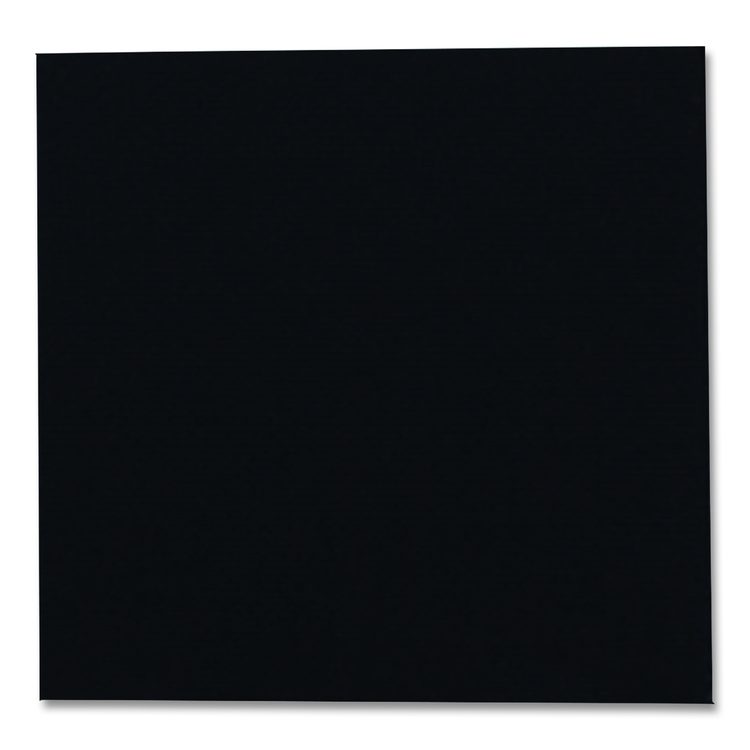 Beverage Napkins, 1-Ply, 9 x 9, Black, 4,000/Carton