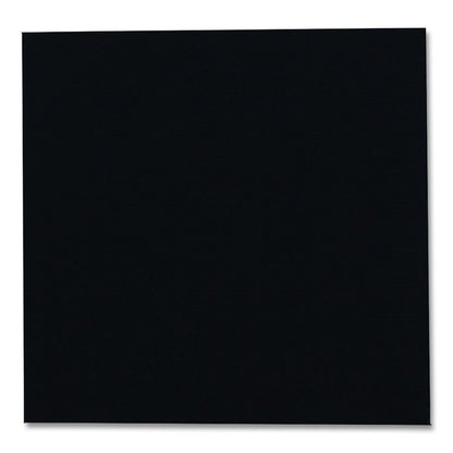 Beverage Napkins, 1-Ply, 9 x 9, Black, 4,000/Carton