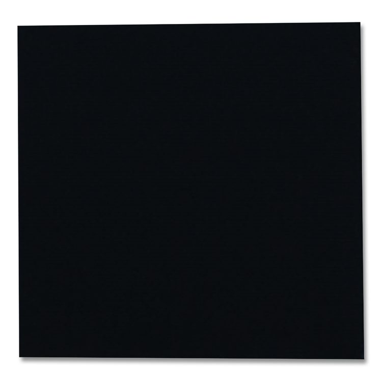 Beverage Napkins, 2-Ply, 9 x 9, Black, 1,000/Carton