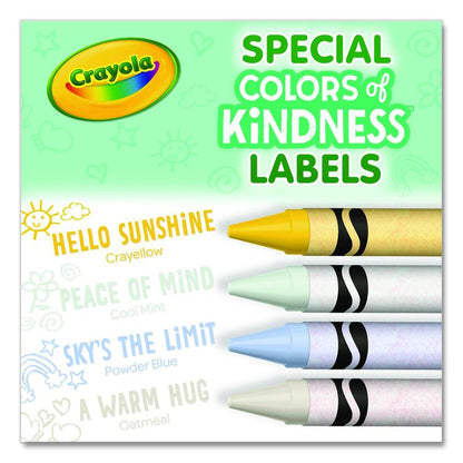 Colors of Kindness Crayons, Regular Size, 0.31" x 3.63", 24 Assorted Colors, 24/Pack