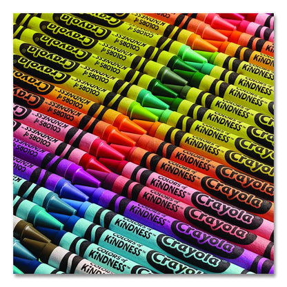 Colors of Kindness Crayons, Regular Size, 0.31" x 3.63", 24 Assorted Colors, 24/Pack